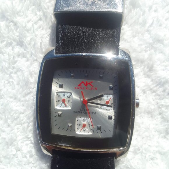 Anne Klein original watch with Japan movt/stainless steel case, etc.